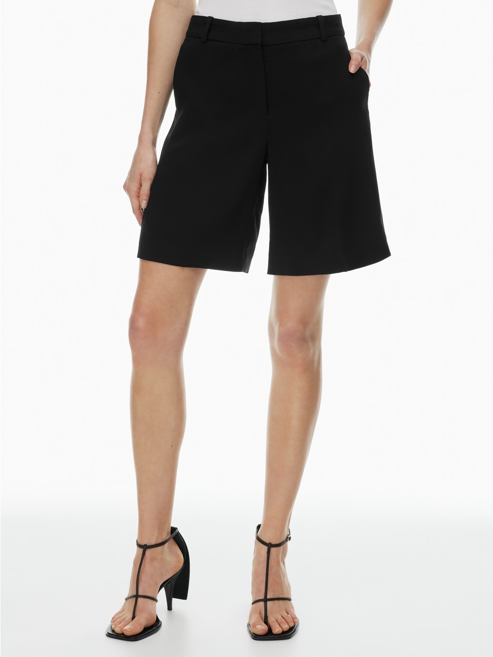 Babaton Black Tailored Bermuda Shorts